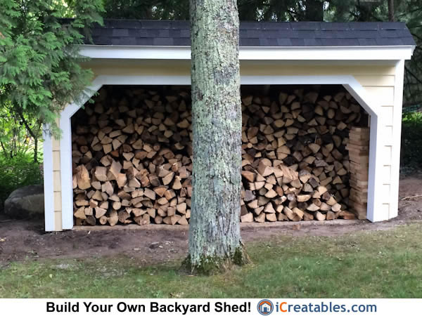 4x12 Firewood Shed 